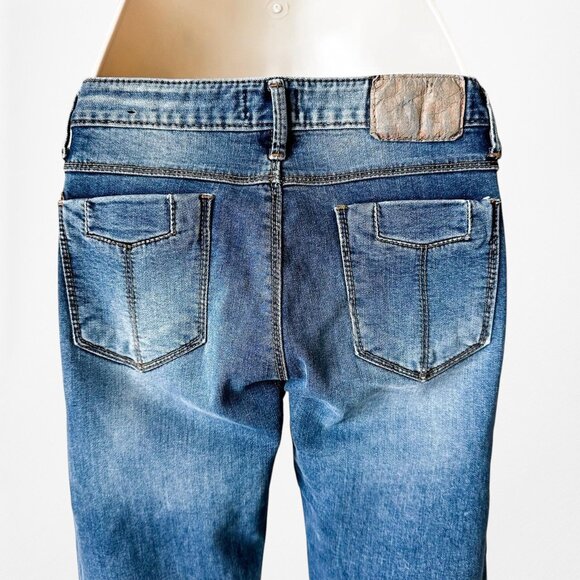 X Jeans Style Ripped Knee Distressed Mid Rise Skinny Denim Jeans Size XXS/XS - Picture 8 of 8